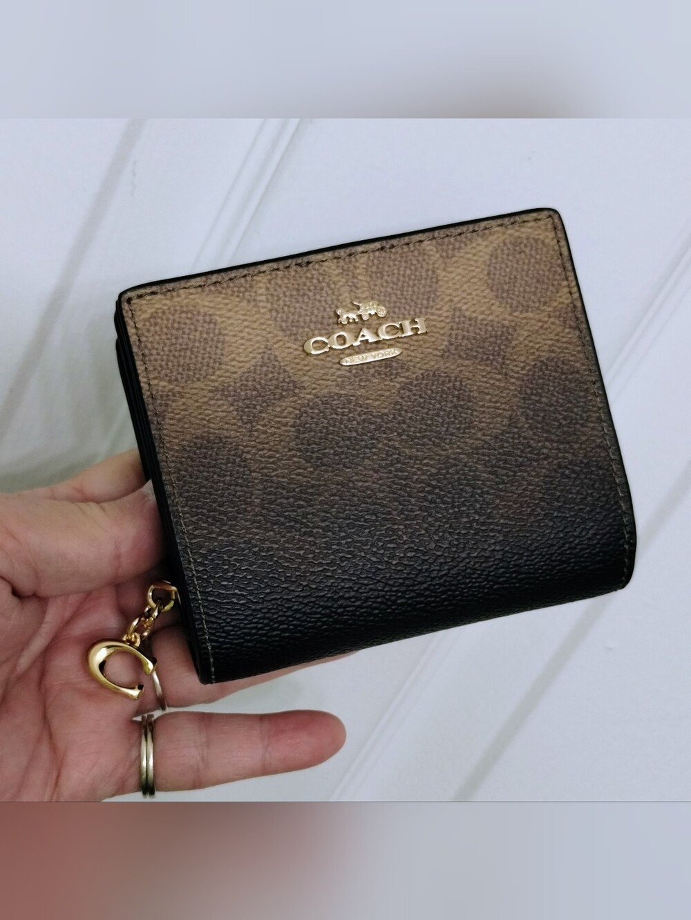 Coach Ombre Compact Wallet NWT
